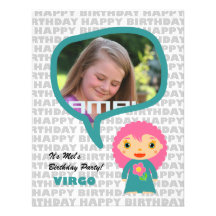 Virgo Kids Party Invitation with Photo