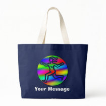 Virgo Star Sign Rainbow Girl Crafts & Shopping Tote Bag