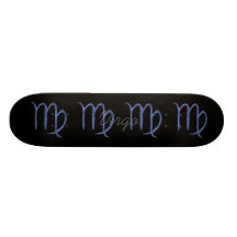 Virgo. Zodiac Astrological Sign. Custom Skateboard