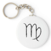 Virgo. Zodiac Astrological Sign. Key Chains