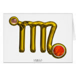 VIRGO Zodiac Birthday Greeting Card