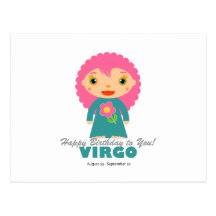 Virgo Zodiac for Kids Post Cards