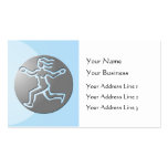 Virgo Zodiac Star Sign Premium Silver Blue Business Cards