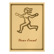 Virgo Zodiac Star Sign Runner Party Invitations