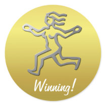 Virgo Zodiac Star Sign Silver on Gold Winning