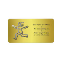 Virgo Zodiac Star Sign Silver Runner on Gold