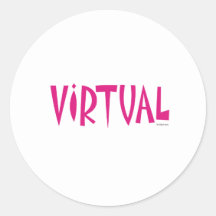 Virtual Pink Sticker