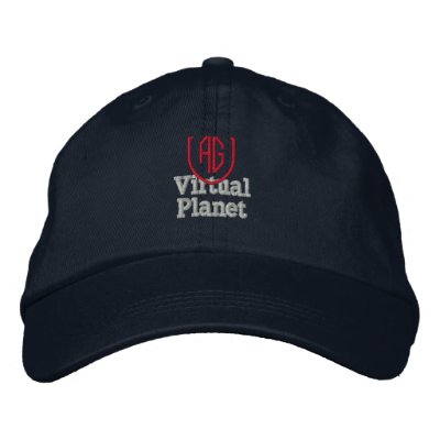 Virtual Planet Navy Blue Hat Embroidered Hats