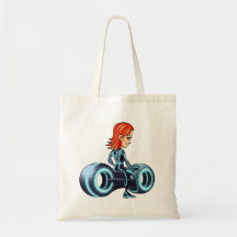 Virtual reality girl warrior bag 2