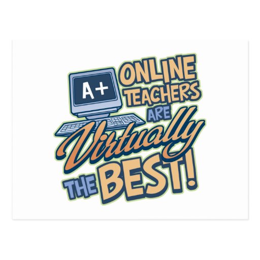 Virtually the Best Online Teacher Post Card