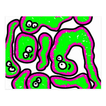 Virus de grippe carte postale