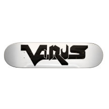 Virus Ivory (Charcoal) Skateboard Deck