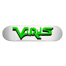 Virus Ivory (Lime) Skateboard Deck