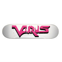 Virus Ivory (Magenta) Skateboard Deck