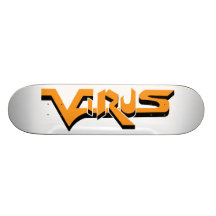 Virus Ivory (Orange) Skateboard Deck