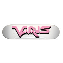 Virus Ivory (Pink) Skateboard Deck