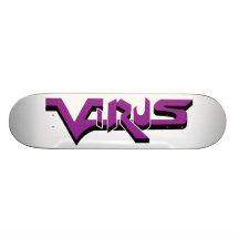 Virus Ivory (Purple) Skateboard Deck
