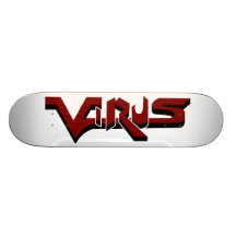 Virus Ivory (Red) Skateboard Deck