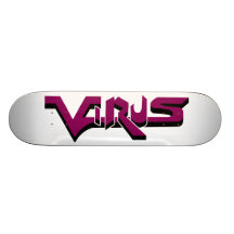 Virus Ivory (Red-Violet) Skateboard Deck