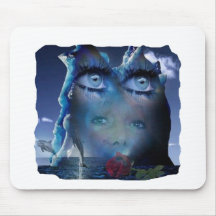 VISAGE BLEU OCEAN.png Tapis De Souris