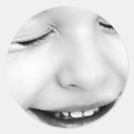 Visage de bébé autocollant