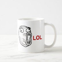 Visage de rage de LOL Tasses À Café