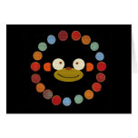 Visage de singe ! cartes de vœux