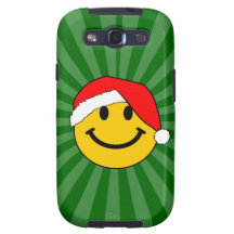 Visage de smiley de Père Noël de Noël