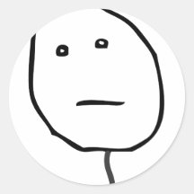 Visage de tisonnier autocollants