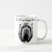 Visage heureux de mastiff napolitain tasse