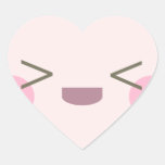 Visage heureux méga superbe de Valentine d'amoureu Autocollants