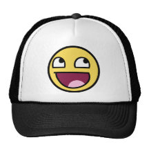 visage impressionnant de visage souriant impressio casquettes de camionneur