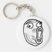 Visage Keychains de rage de Meme d'Internet de typ Porte-clé
