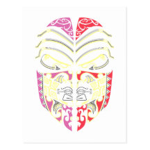Visage masque masques face cartes postales