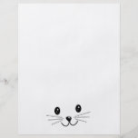 Visage mignon de chat prospectus en couleur