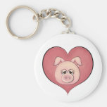 Visage porcin (temp) porte-clef