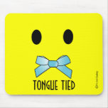 VISAGE SOURIANT attaché "par langue" MOUSEPAD Tapis De Souris
