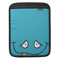 visage souriant de collage idiot de langue sur le  housses ipad