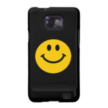 Visage souriant jaune étui samsung galaxy SII