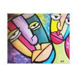 Visages abstraits impression sur toile
