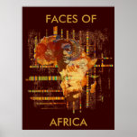 Visages de l'Afrique - affiche colossale d'édition