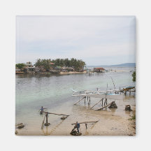 Visayan fishing village refrigerator magnet