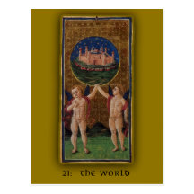 Visconti-Sforza Tarot Card Images on Cards Postcards