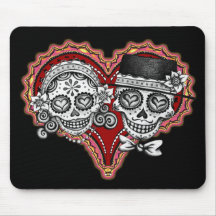 Visibilité directe Novios - Dia de los Muertos Mou Tapis De Souris