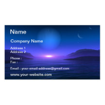 Vision de planète cartes de visite professionnelles