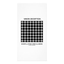 Vision Deception Scintillating Grid Illusion Photo Greeting Card