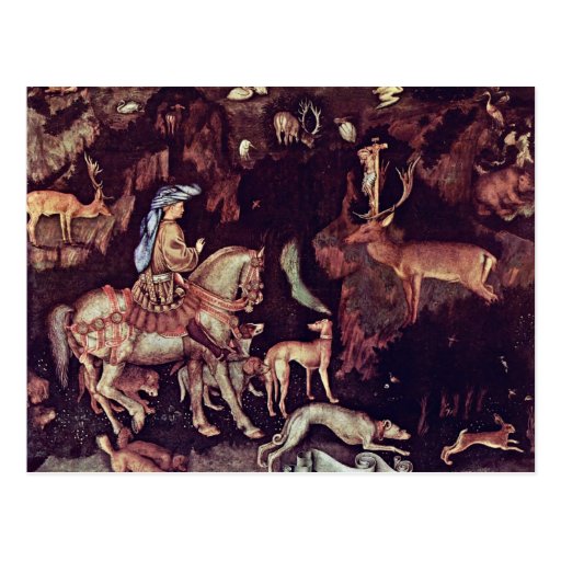 Vision Of St. Eustathius By Birth Name Postcards