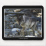"Vision Quest" Grey Wolf Mouse Pad