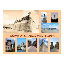 Visions of Historic St. Augustine, Florida Postcard