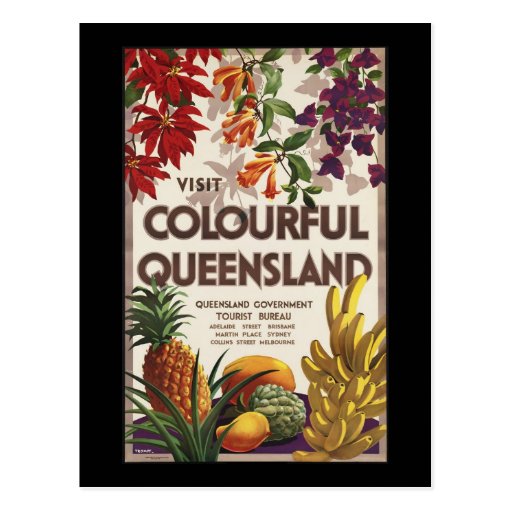 Visit colourful Queensland Postcard